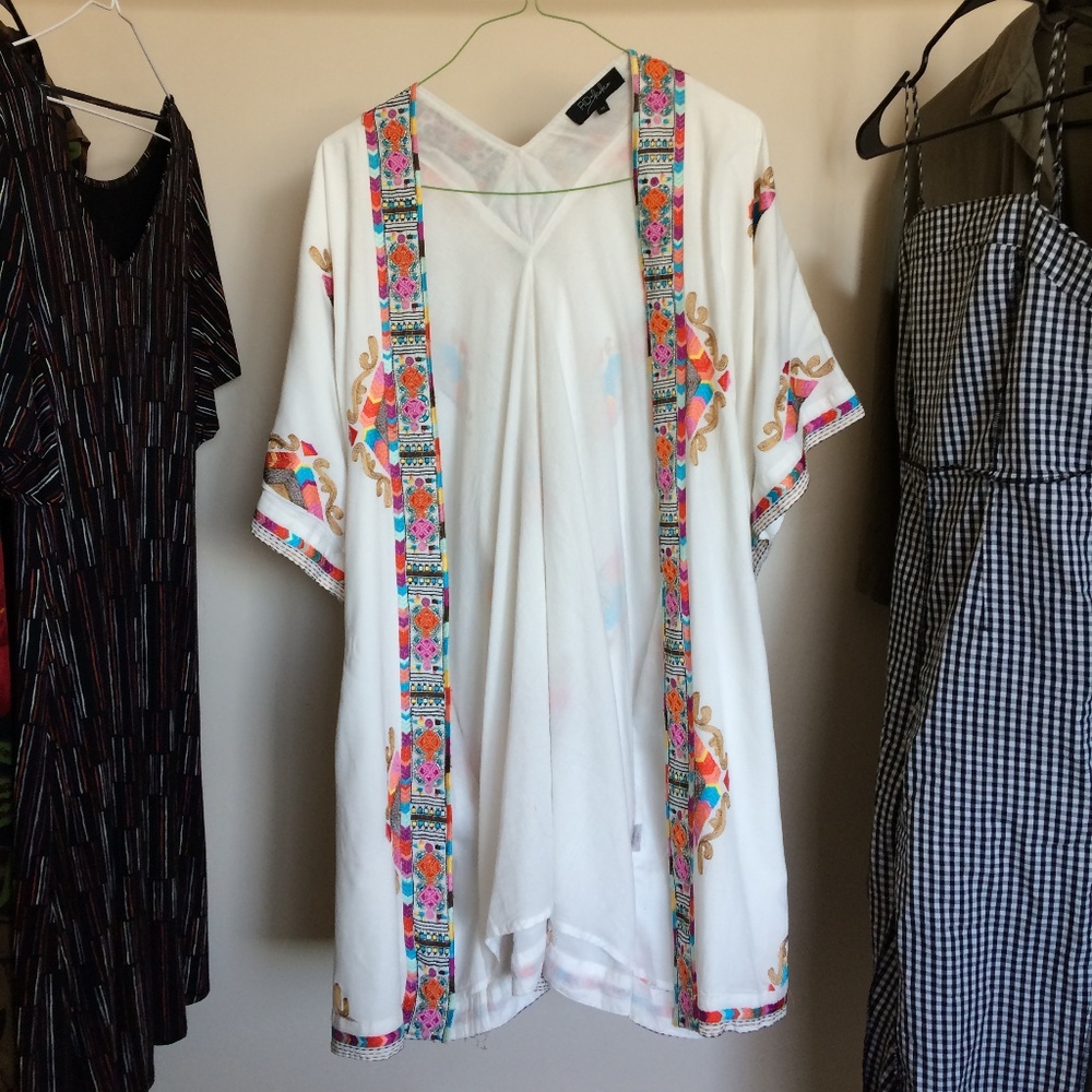 Embroidered Boho Kimono